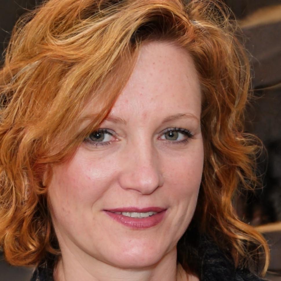 Svea Timmermann im Studio mit Kopfhörern